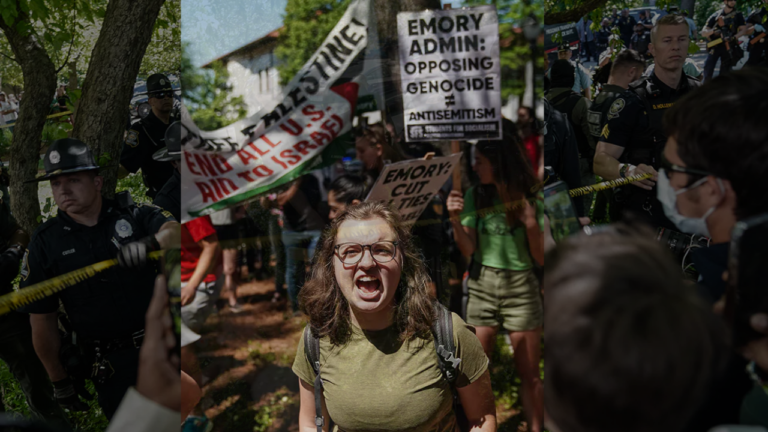 US યુનિવર્સિટી “યુદ્ધ ક્ષેત્ર” માં ફેરવાય છે કારણ કે પોલીસ ઇઝરાયેલ વિરોધી વિરોધનો જવાબ આપે છે