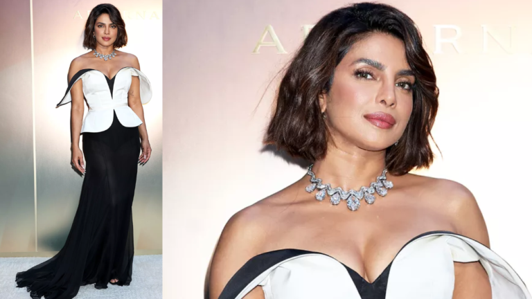 Priyanka Chopraએ Bulgari event માં $43Mનો નેકલેસ પેહેર્યો જેને બનાવવામાં 2,800 કલાકથી વધુ સમય લાગ્યો .