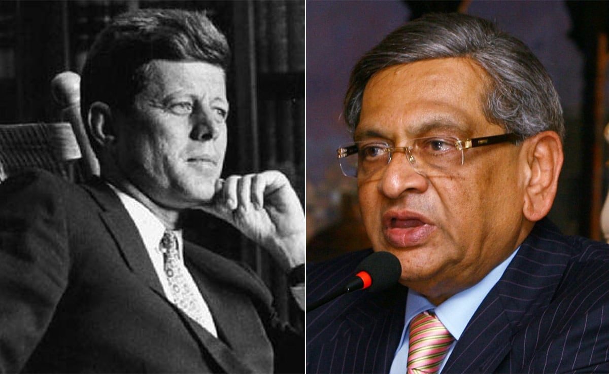 SM કૃષ્ણા માટે JFK ની આભાર નોંધ