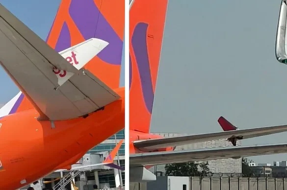 SpiceJet plane hits Akasa aircraft : દિલ્હી એરપોર્ટ પર સ્પાઇસજેટનું વિમાન અકાસા વિમાન સાથે અથડાયું, પાંખને નુકસાન થયું